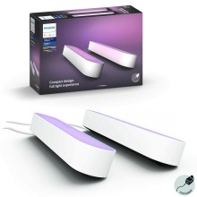 Philips - SADA 2x LED RGB Stmívatelná stolní lampa Hue PLAY DUAL PACK White And Color Ambiance LED/6W/230V bílá